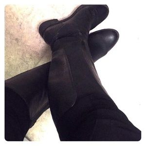 Tall black boots! Cole Haan for Nike knee high boots
